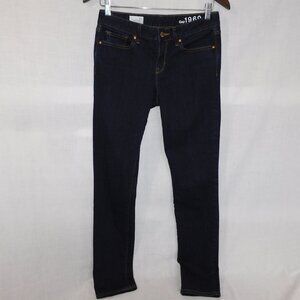 Gap Womens Jeans Always Skinny Size 27L Long Dark Blue Denim 4L